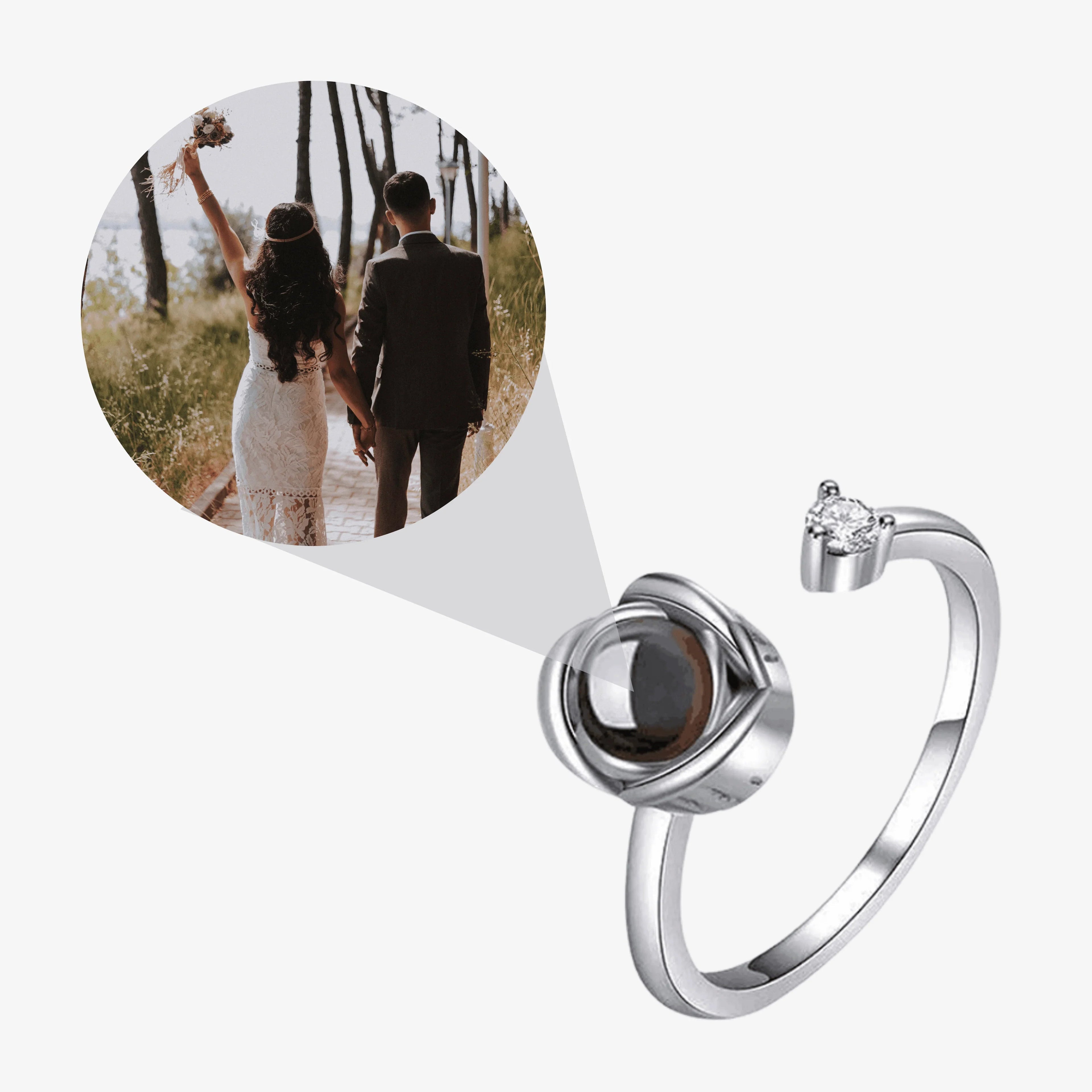 Rose Ring - W/ Photo Projection