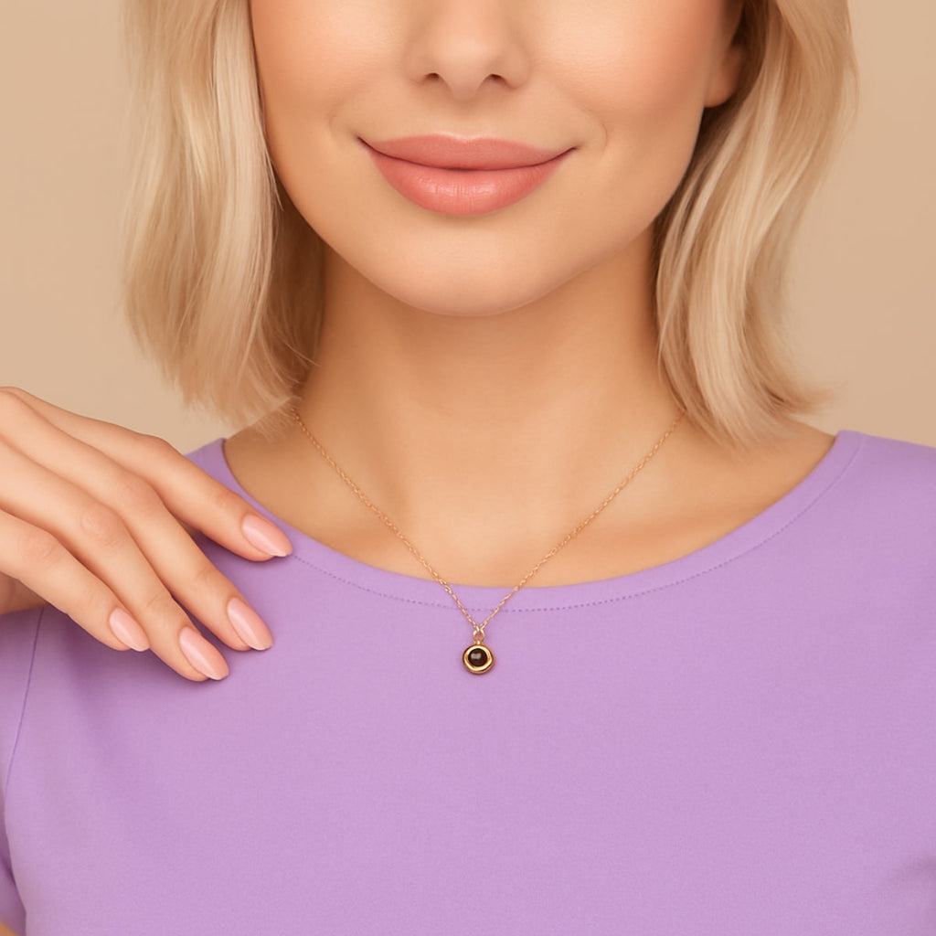 Circle Necklace - W/ Photo Projection