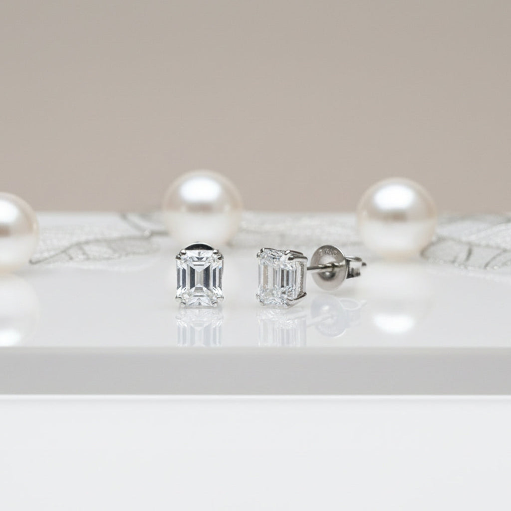 Timeless Emerald Stud Earrings