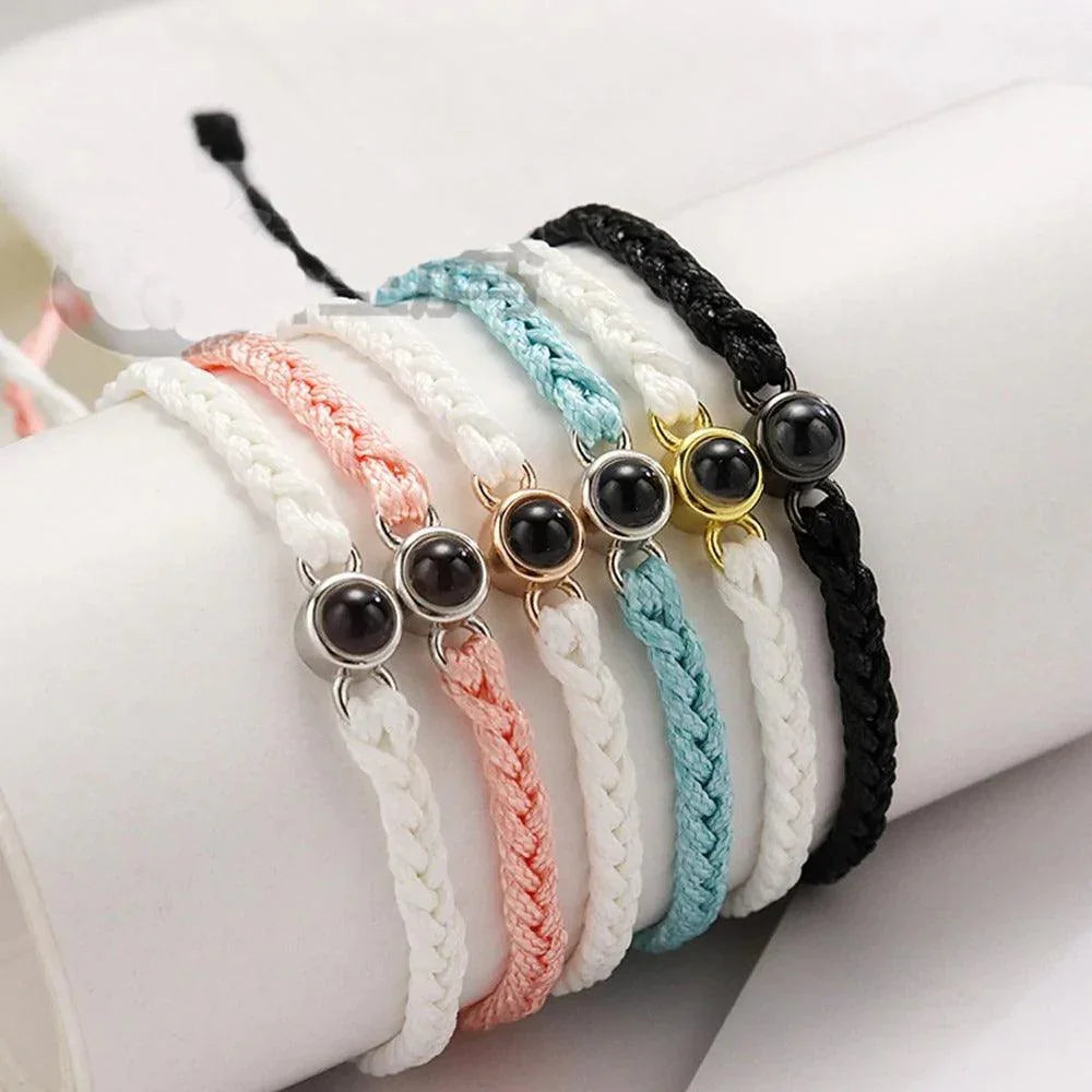 Rope Bracelet W/ Photo Projection