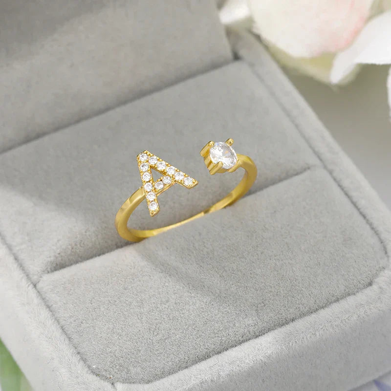 Forever Yours Initial Ring