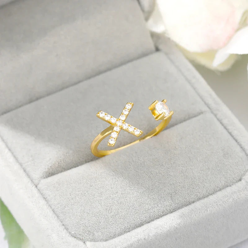 Forever Yours Initial Ring