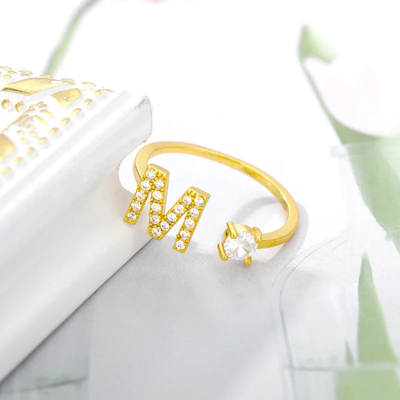 Forever Yours Initial Ring
