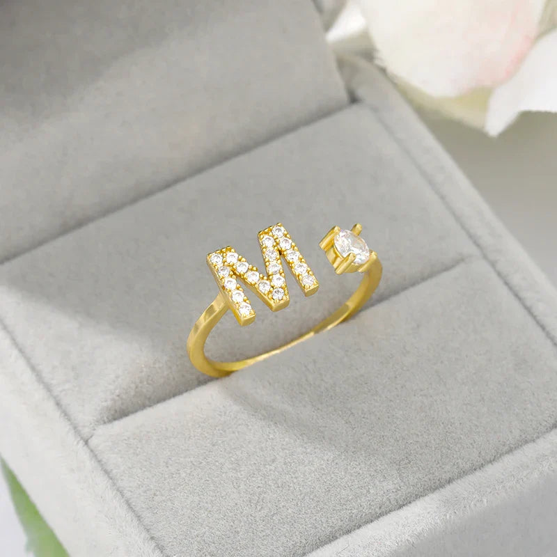Forever Yours Initial Ring