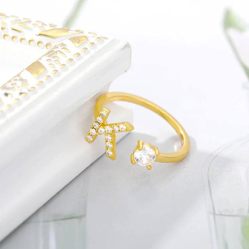 Forever Yours Initial Ring