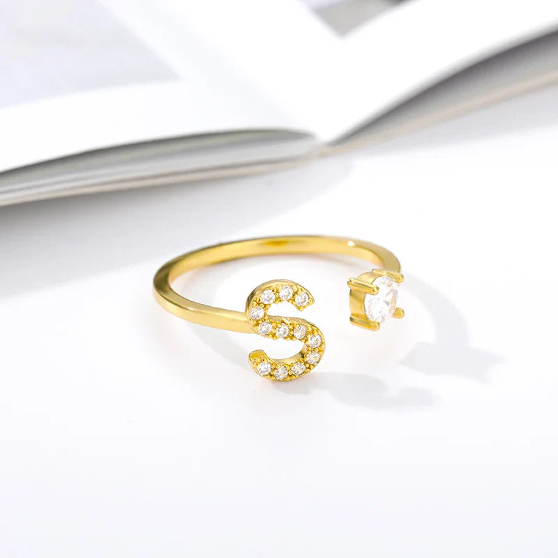 Forever Yours Initial Ring