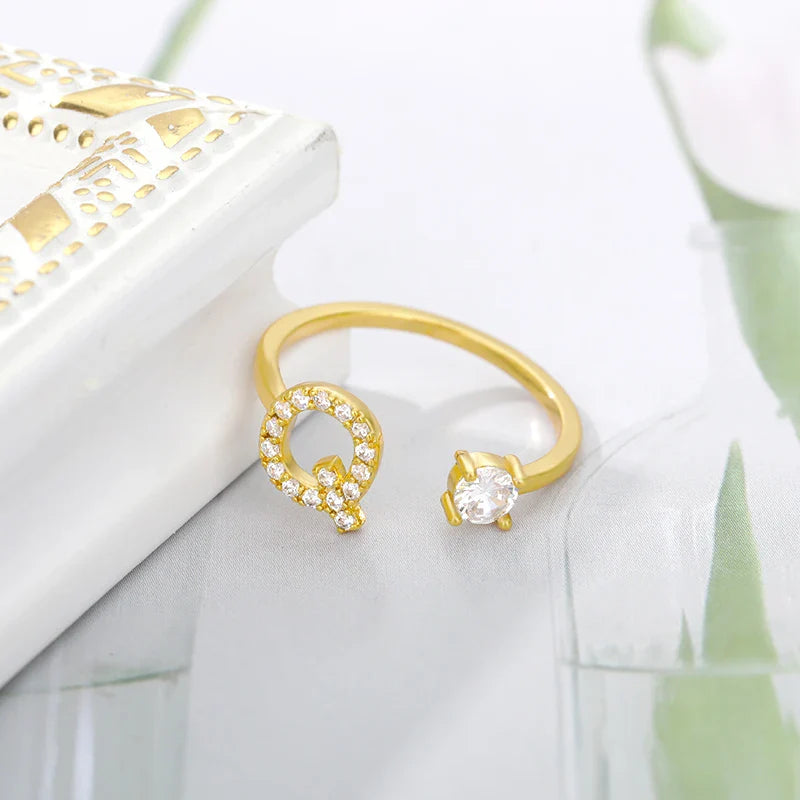 Forever Yours Initial Ring