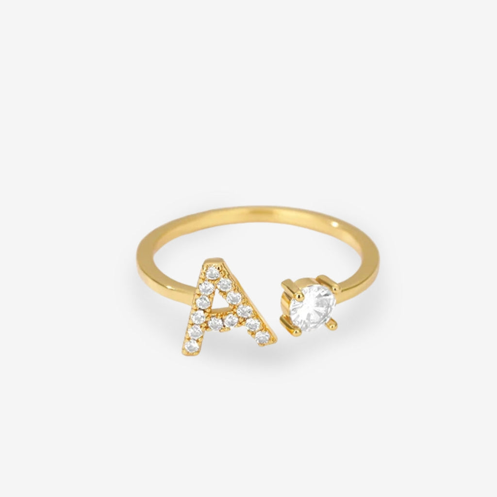 Forever Yours Initial Ring
