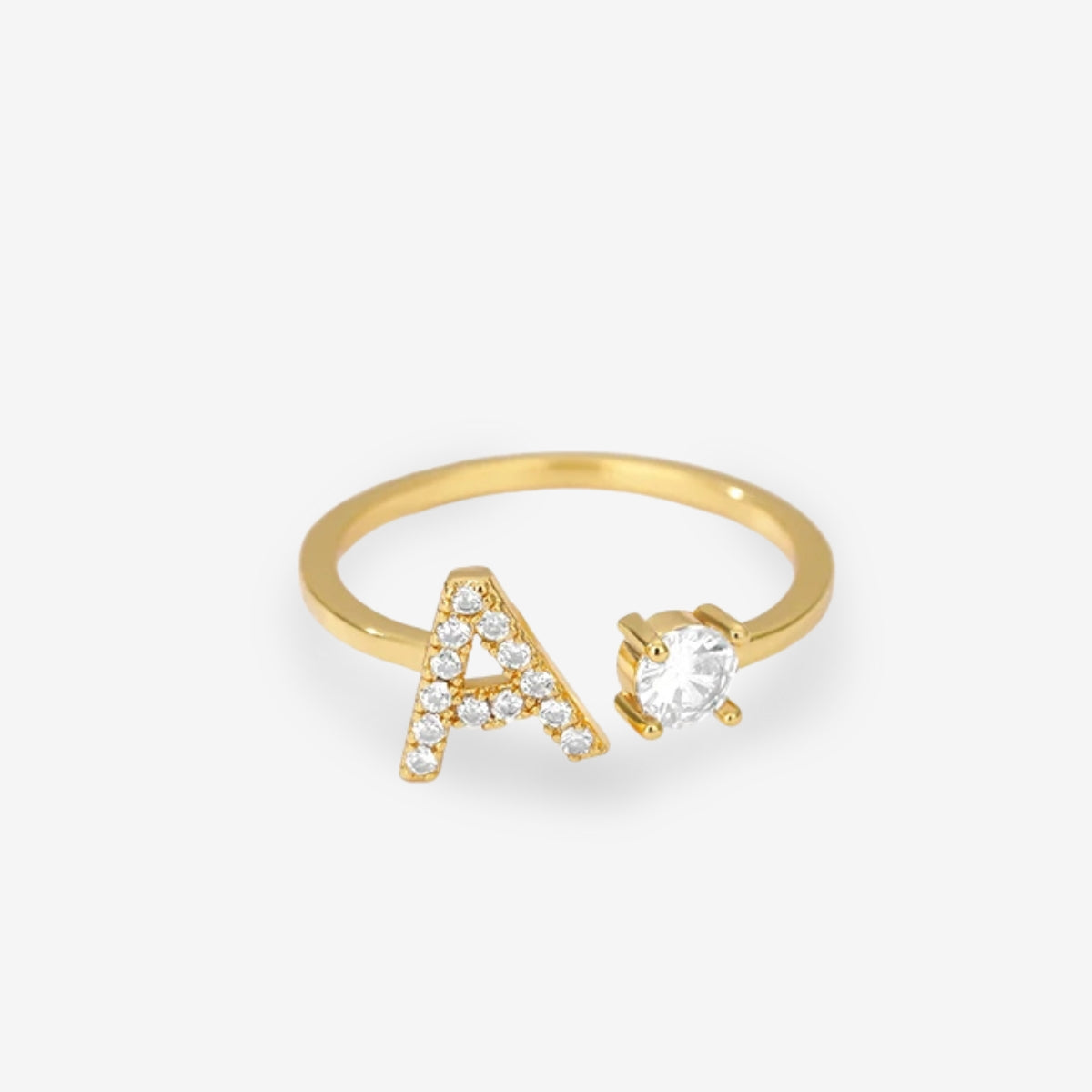 Forever Yours Initial Ring
